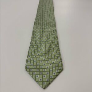 Club Room Silk Green Patterned Men's Tie